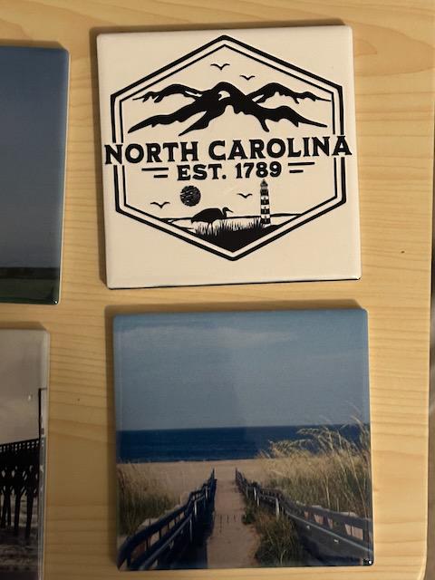 North Carolina Coastal Coaster Set (4 Pack)