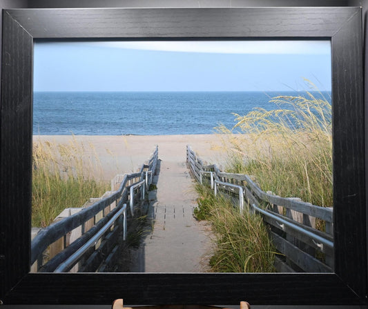 Beach Photograph 8x10 Framed Art Print | North Carolina Coastal Decor | Nautical Wall Art | Coastal Home Gallery