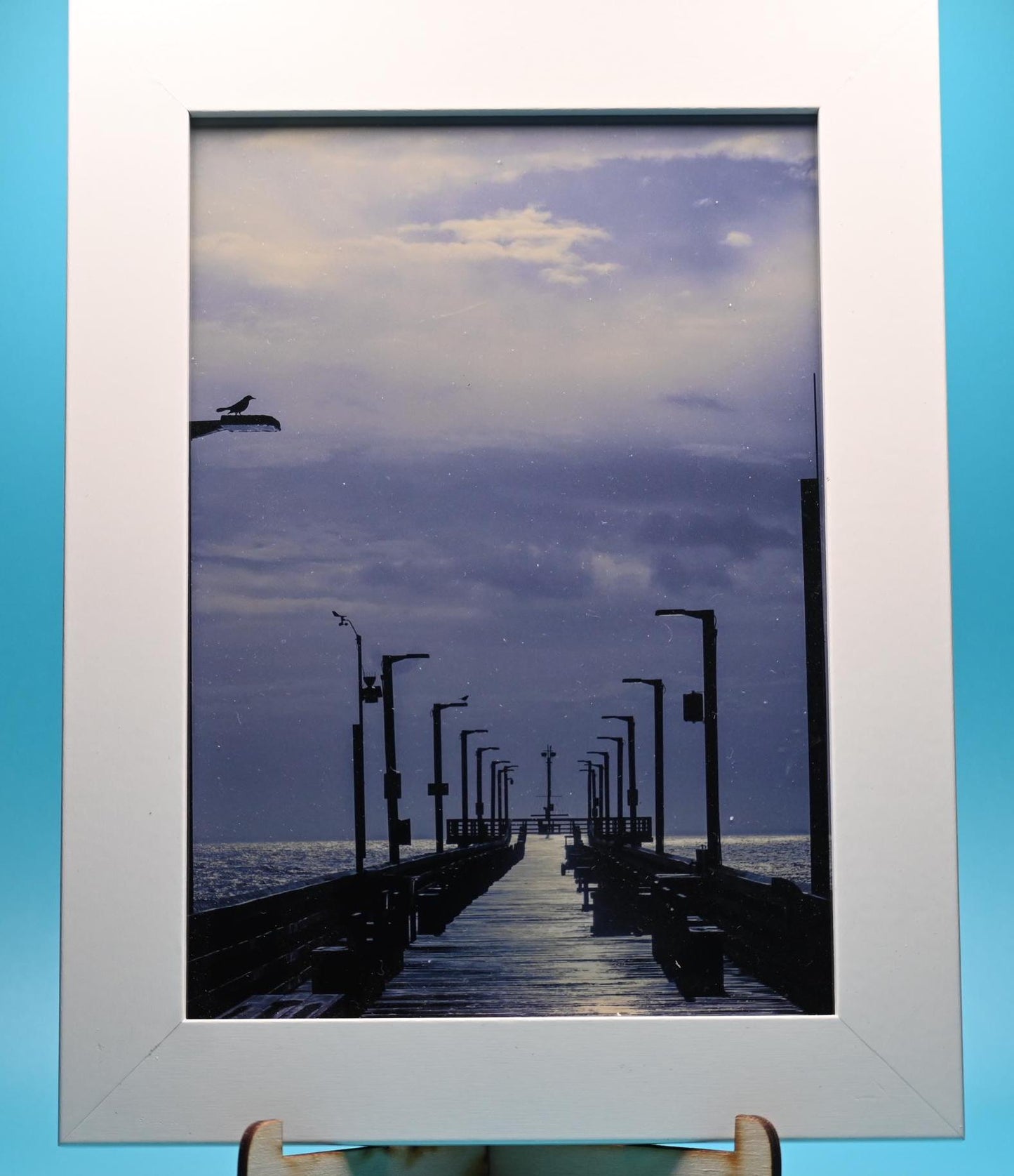 Surf City Pier Photograph 5x7 | Unique Coastal Home Decor | Beach Photography Wall Art