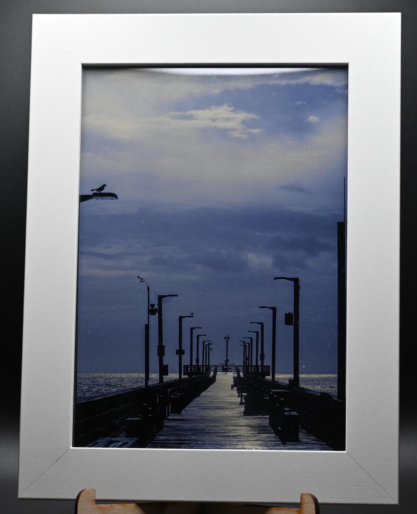 Surf City Pier Photograph 5x7 | Unique Coastal Home Decor | Beach Photography Wall Art
